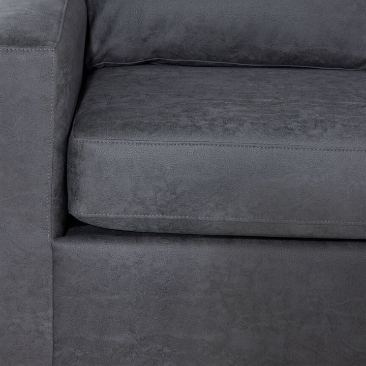 Whistler 2-Piece Fabric Upholstered Sectional Sofa - Grey