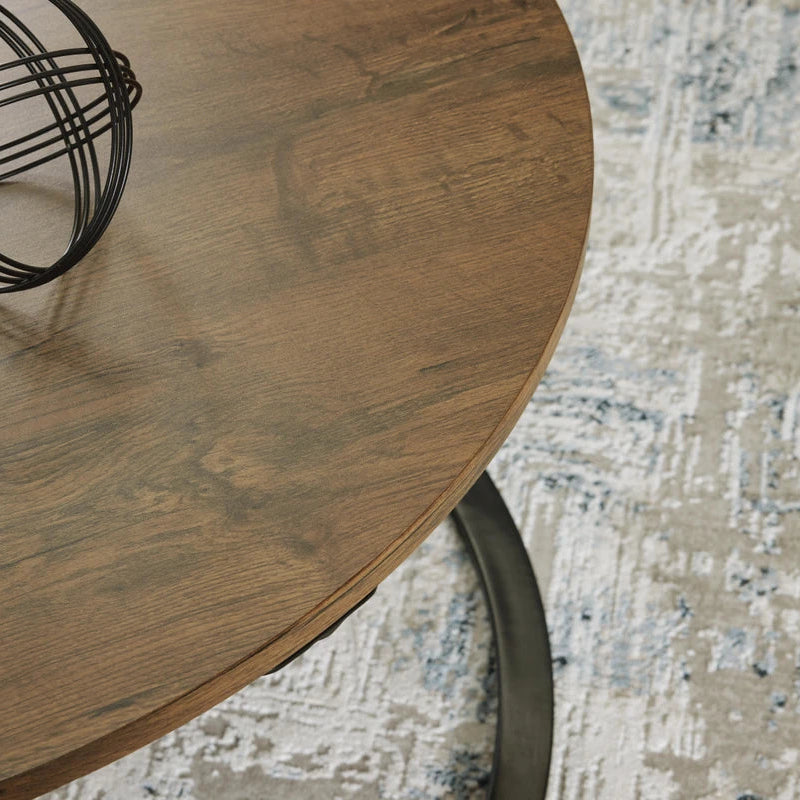 T152-13 Cassbryn Occasional Table Set (Set of 3) - Brown/ Black | Signature Design By Ashley