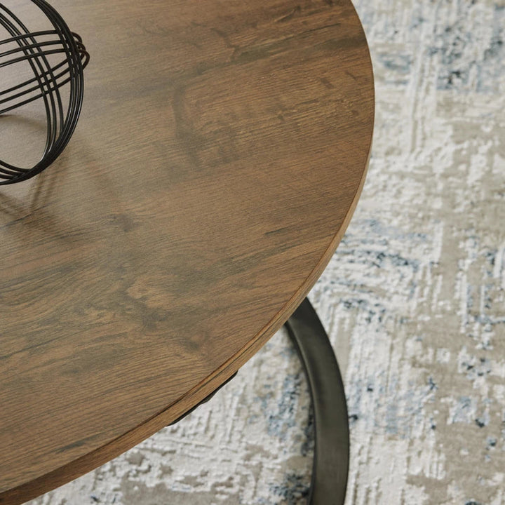 T152-13 Cassbryn Occasional Table Set (Set of 3) - Brown/ Black | Signature Design By Ashley