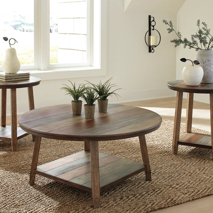 T221-13 Raebecki Occasional Table Set (Set of 3) - Multicolor | Signature Design By Ashley