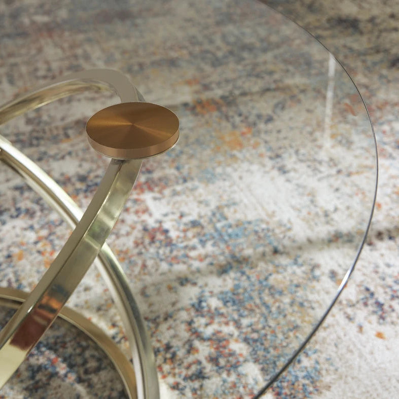 T273-13 Crimonti Occasional Table Set (Set of 3) - Champagne | Signature Design By Ashley