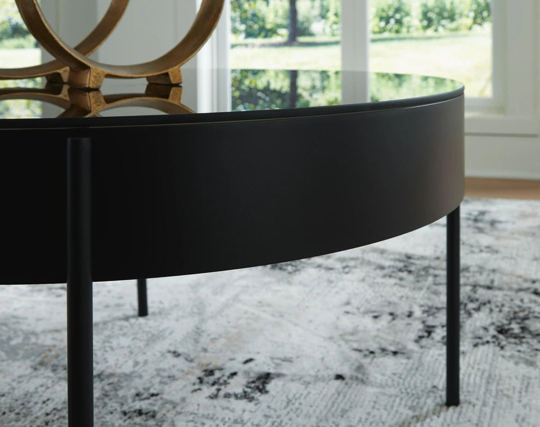 T280-13 Ardoline Occasional Table Set (Set of 3) - Black | Signature Design By Ashley