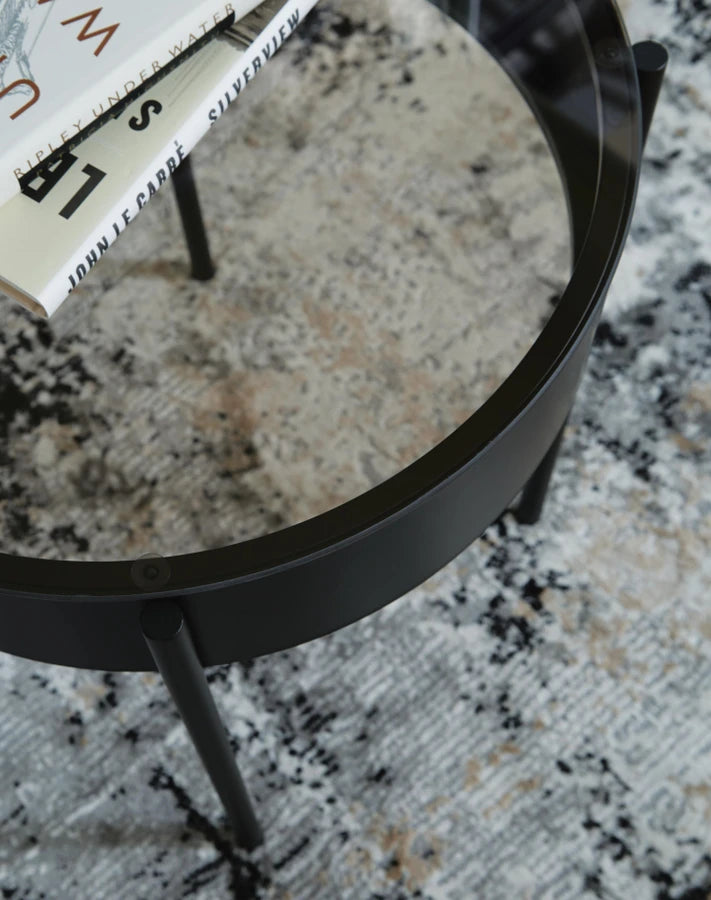 T280-13 Ardoline Occasional Table Set (Set of 3) - Black | Signature Design By Ashley