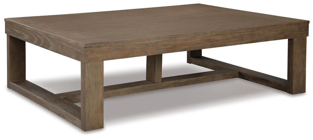 T471-1 Cariton Wooden Coffee Table - Greyish Brown | Signature Design By Ashley