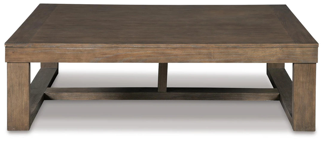 T471-1 Cariton Wooden Coffee Table - Greyish Brown | Signature Design By Ashley