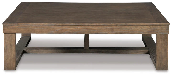 T471-1 Cariton Wooden Coffee Table - Greyish Brown | Signature Design By Ashley