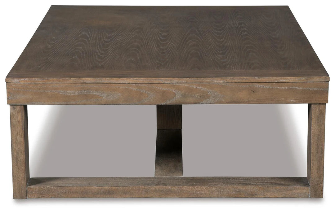 T471-1 Cariton Wooden Coffee Table - Greyish Brown | Signature Design By Ashley