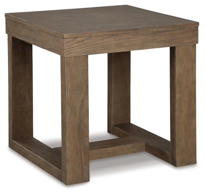 T471-2 Cariton Wooden End Table - Greyish Brown | Signature Design By Ashley
