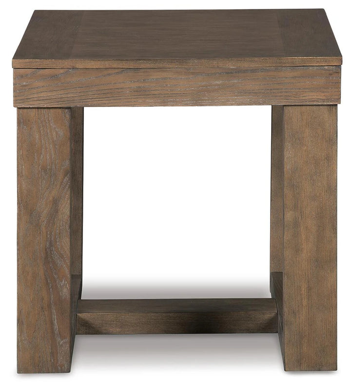 T471-2 Cariton Wooden End Table - Greyish Brown | Signature Design By Ashley