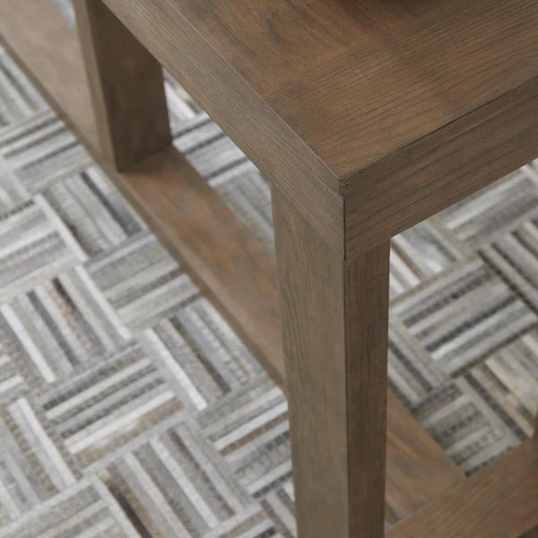 T471-4 Cariton Wooden Sofa/ Console Table - Greyish Brown | Signature Design By Ashley