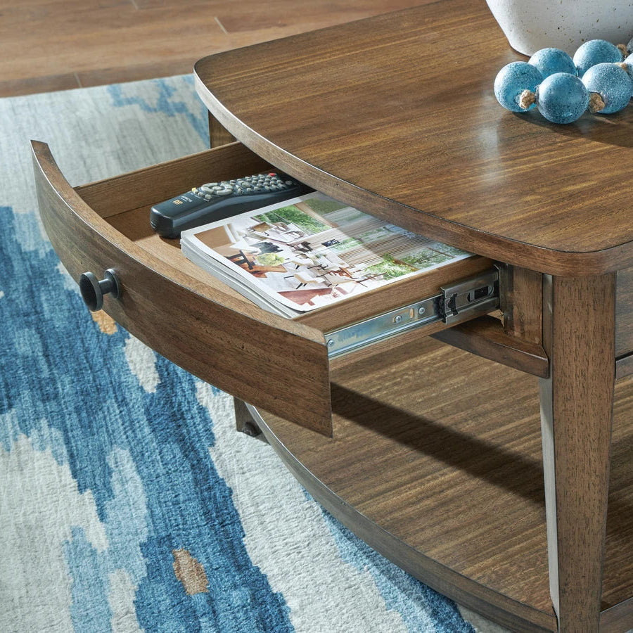 T513-1 Burkbyer Wooden Coffee Table - Brown | Signature Design By Ashley