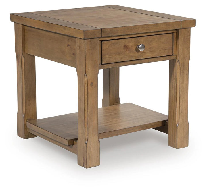 T539-3 Vandenmore Wooden End Table - Medium Brown | Signature Design By Ashley