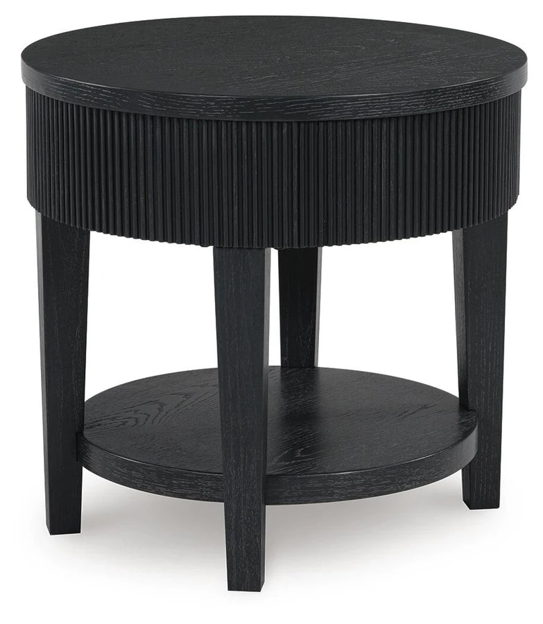 T551-6 Marstream Wooden End Table - Black | Signature Design By Ashley
