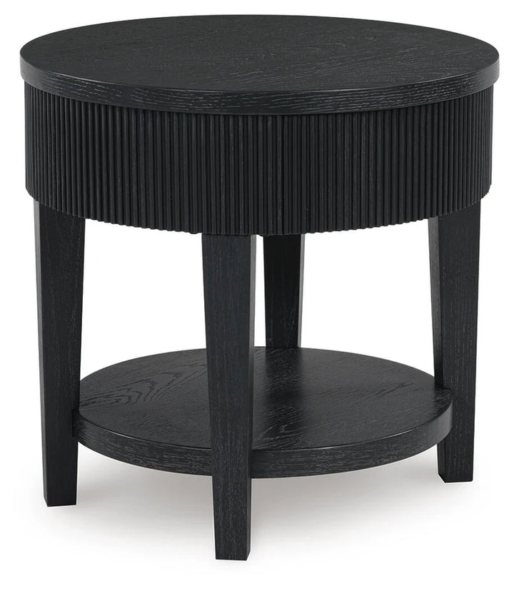 T551-6 Marstream Wooden End Table - Black | Signature Design By Ashley