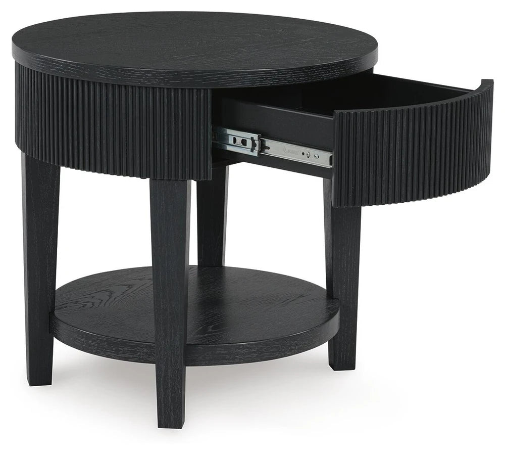 T551-6 Marstream Wooden End Table - Black | Signature Design By Ashley
