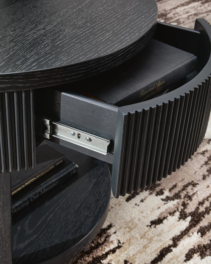 T551-6 Marstream Wooden End Table - Black | Signature Design By Ashley