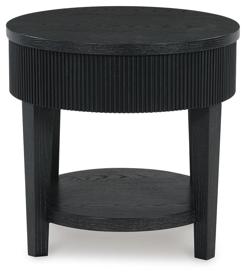 T551-6 Marstream Wooden End Table - Black | Signature Design By Ashley
