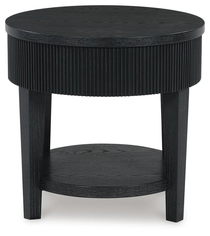 T551-6 Marstream Wooden End Table - Black | Signature Design By Ashley