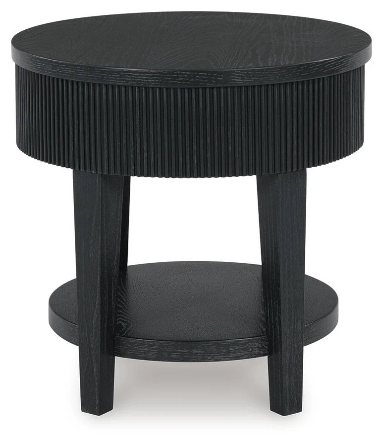 T551-6 Marstream Wooden End Table - Black | Signature Design By Ashley