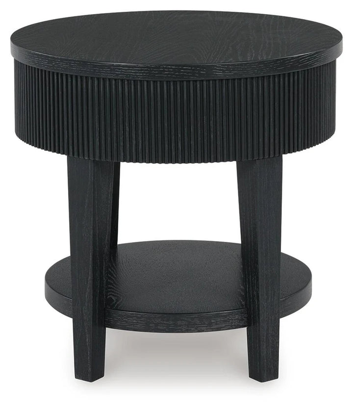 T551-6 Marstream Wooden End Table - Black | Signature Design By Ashley