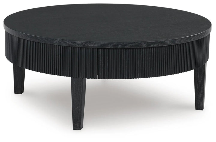T551-8 Marstream Wooden Coffee Table - Black | Signature Design By Ashley