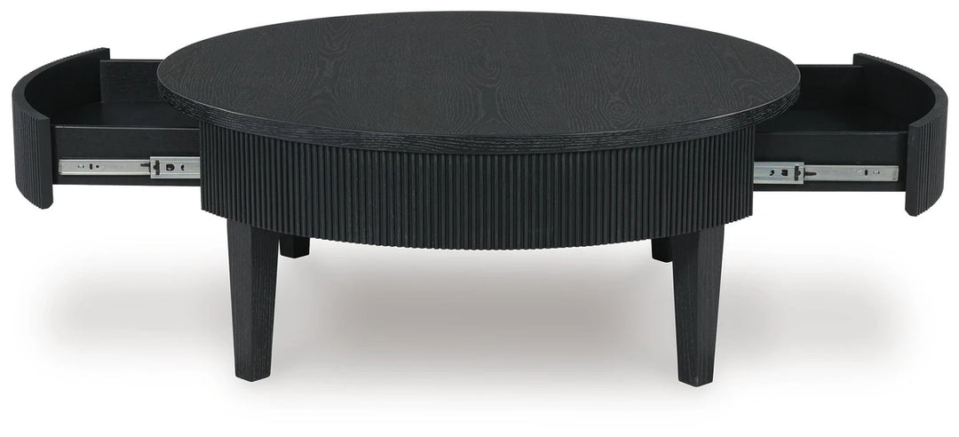 T551-8 Marstream Wooden Coffee Table - Black | Signature Design By Ashley