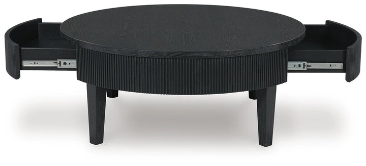 T551-8 Marstream Wooden Coffee Table - Black | Signature Design By Ashley