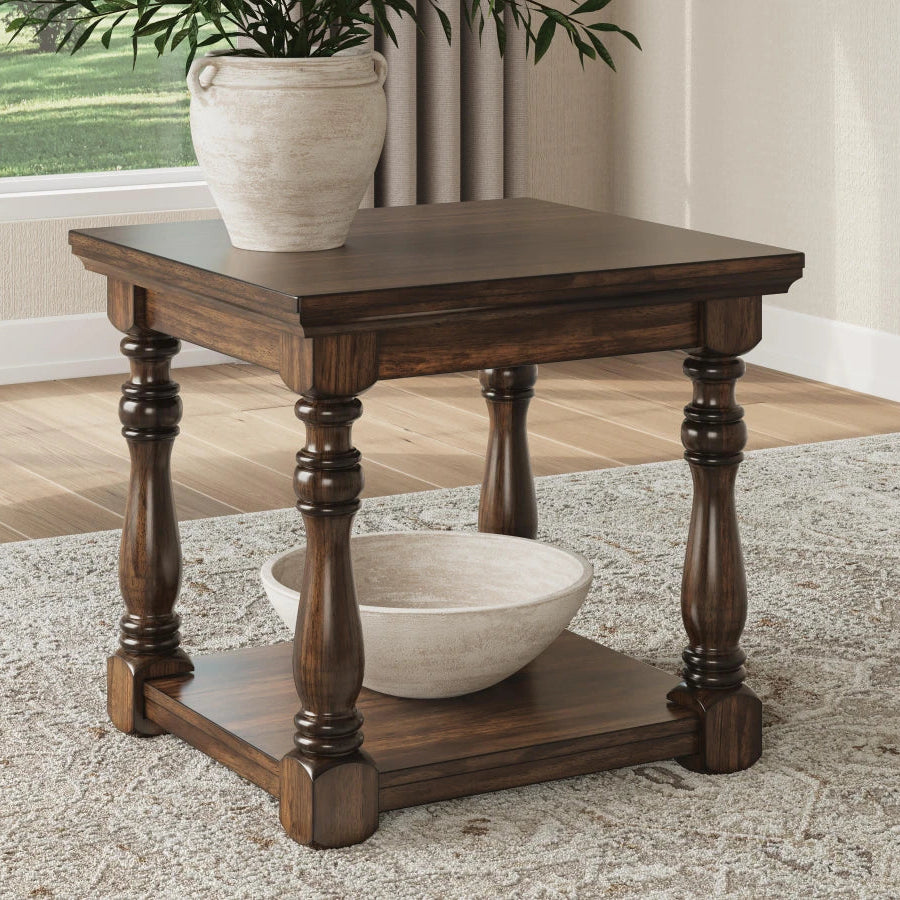 T609-3 Sturlayne Wooden End Table - Brown | Signature Design By Ashley