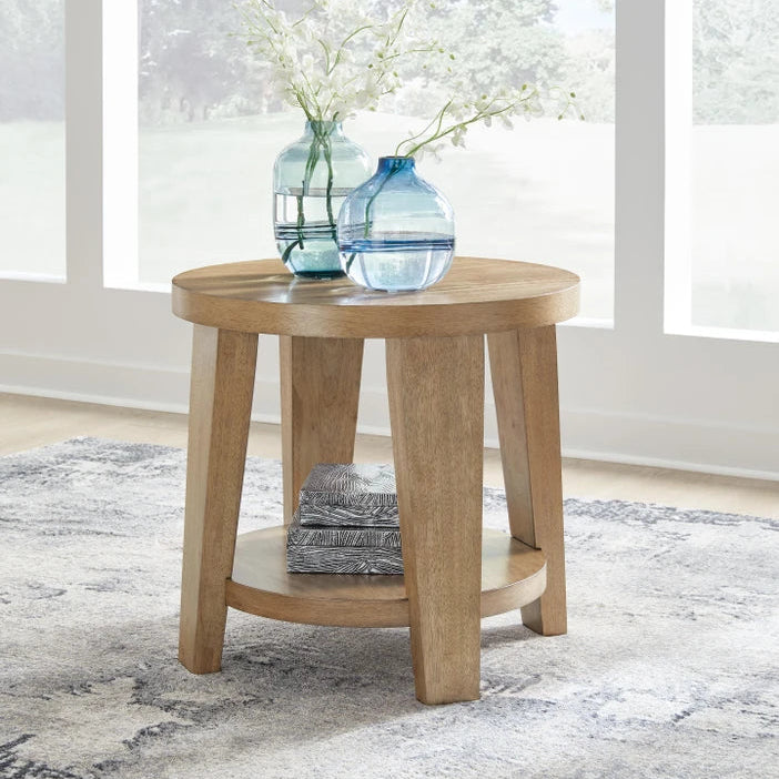 T674-6 Kristiland Wooden End Table - Light Brown | Signature Design By Ashley