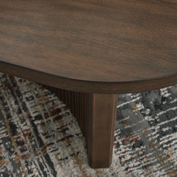 T689-0 Korestone Wooden Coffee Table - Dark Brown | Signature Design By Ashley