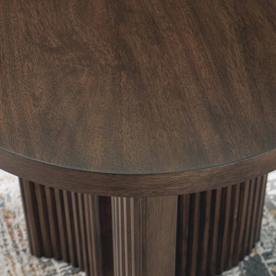 T689-6 Korestone Wooden End Table - Dark Brown | Signature Design By Ashley