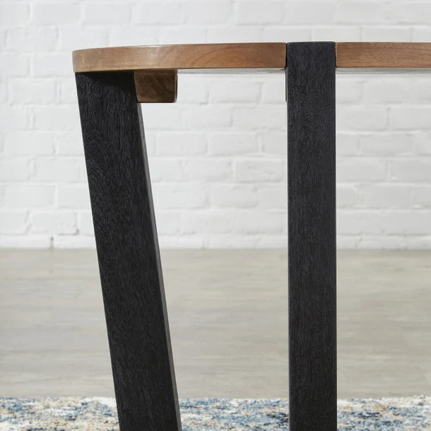 T726-6 Hanneforth Wooden End Table - Brown/ Black | Signature Design By Ashley