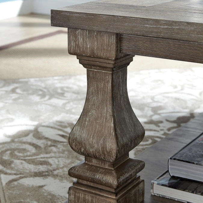 T776-1 Johnelle Wooden Coffee Table - Grey | Signature Design By Ashley