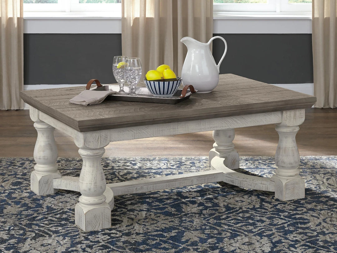 T814-1 Havalance Wooden Coffee Table - Grey/ White | Signature Design By Ashley