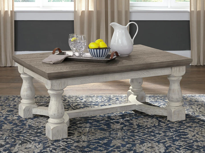 T814-1 Havalance Wooden Coffee Table - Grey/ White | Signature Design By Ashley