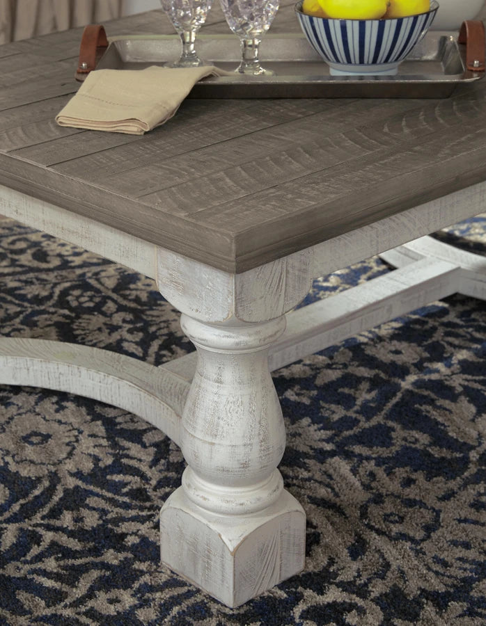 T814-1 Havalance Wooden Coffee Table - Grey/ White | Signature Design By Ashley