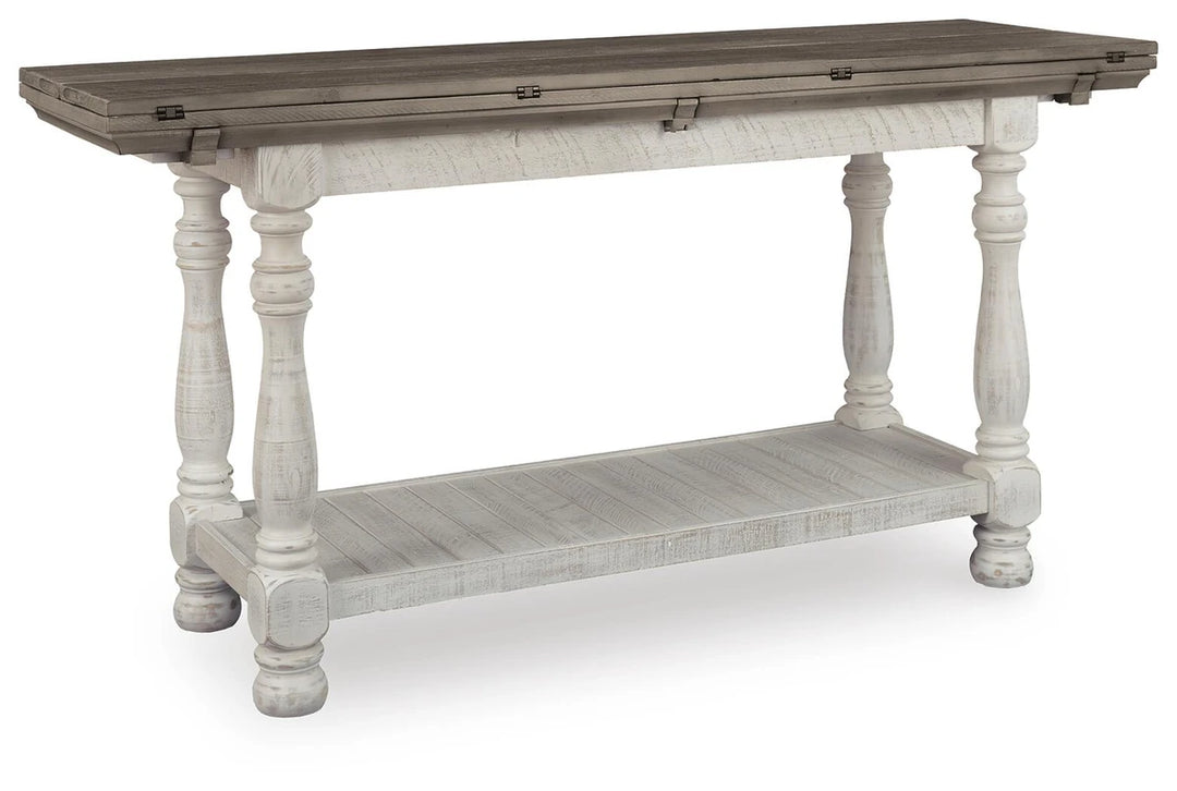 T814-4 Havalance Flip Top Sofa/ Console Table - Grey/ White | Signature Design By Ashley
