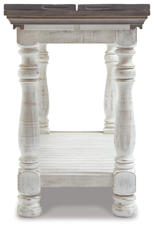 T814-4 Havalance Flip Top Sofa/ Console Table - Grey/ White | Signature Design By Ashley