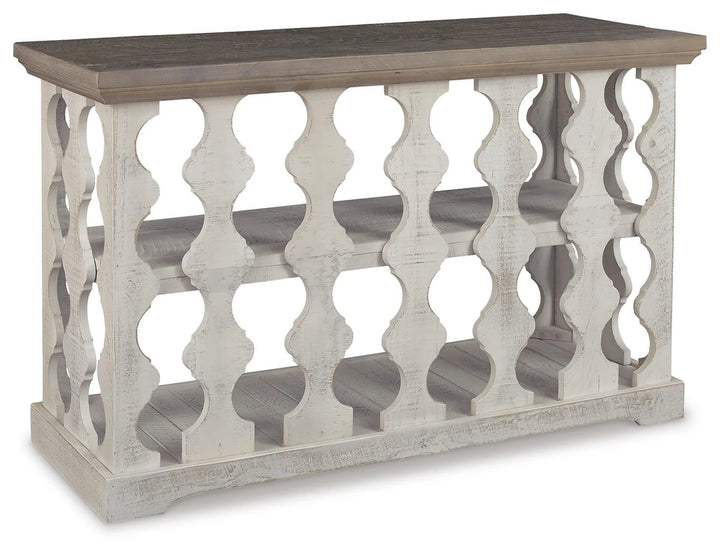 T814-5 Havalance Wooden Sofa/ Console Table - Grey/ White | Signature Design By Ashley