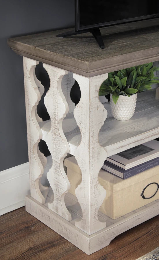 T814-5 Havalance Wooden Sofa/ Console Table - Grey/ White | Signature Design By Ashley