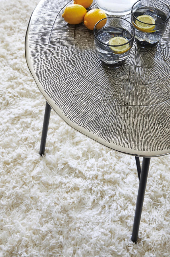 T836-6 Laverford End Table - Chrome/ Black | Signature Design By Ashley