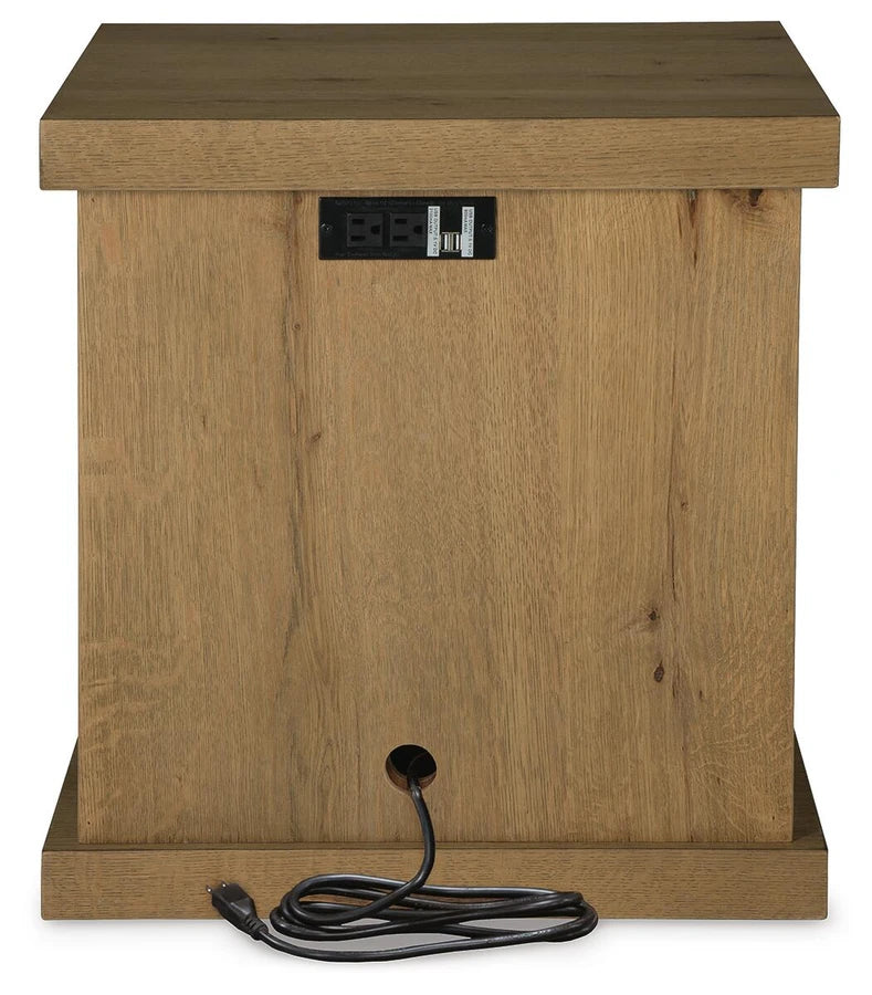 T839-7 Brinstead Chairside End Table - Light Brown | Signature Design By Ashley