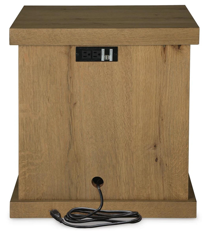 T839-7 Brinstead Chairside End Table - Light Brown | Signature Design By Ashley