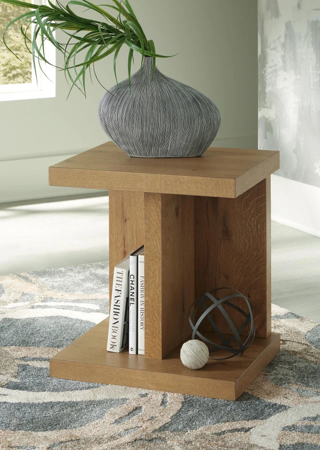 T839-7 Brinstead Chairside End Table - Light Brown | Signature Design By Ashley