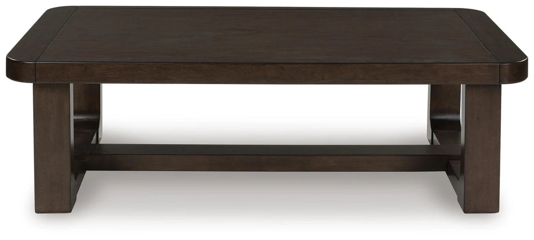 T856-1 Breckington Wooden Coffee Table - Dark Brown | Signature Design By Ashley