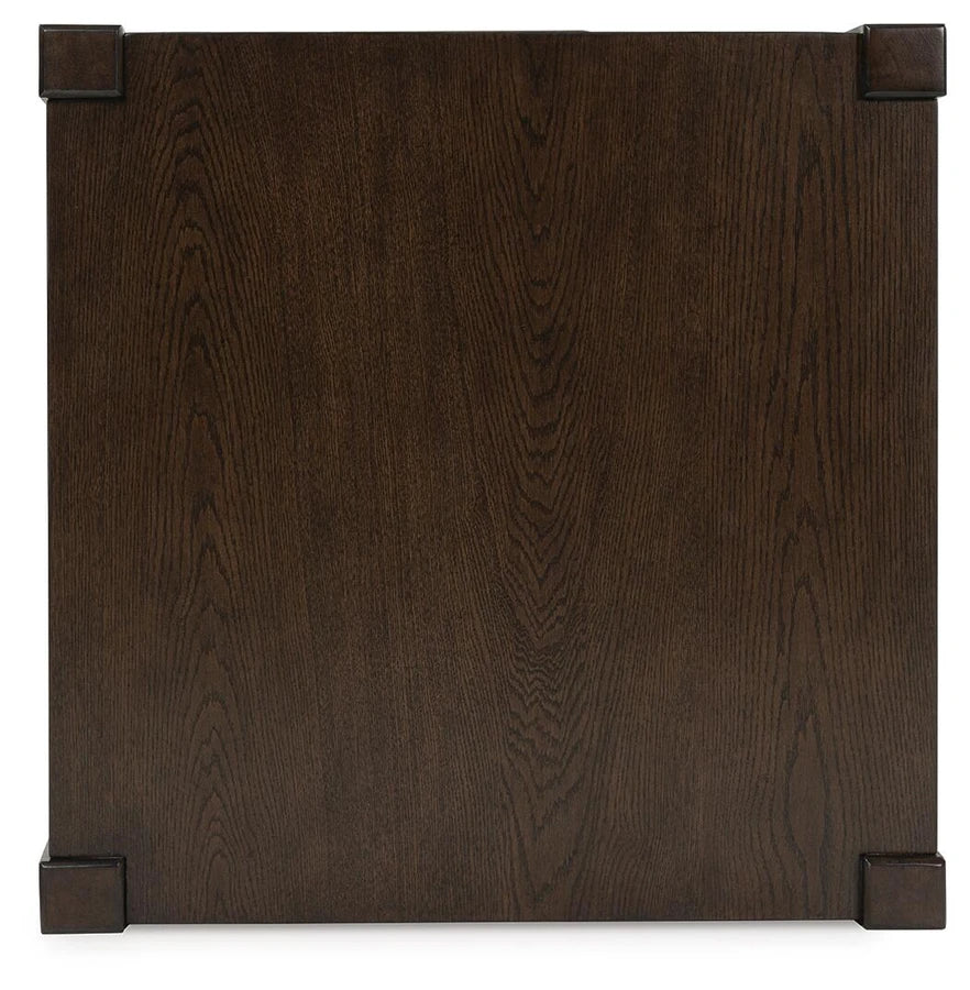 T856-2 Breckington Wooden End Table - Dark Brown | Signature Design By Ashley