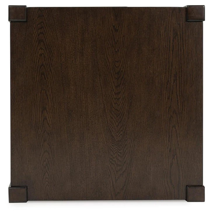 T856-2 Breckington Wooden End Table - Dark Brown | Signature Design By Ashley