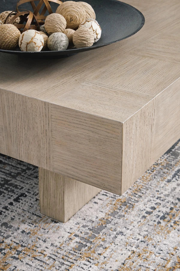 T922-1 Jorlaina Wooden Coffee Table - Light Greyish Brown | Signature Design By Ashley