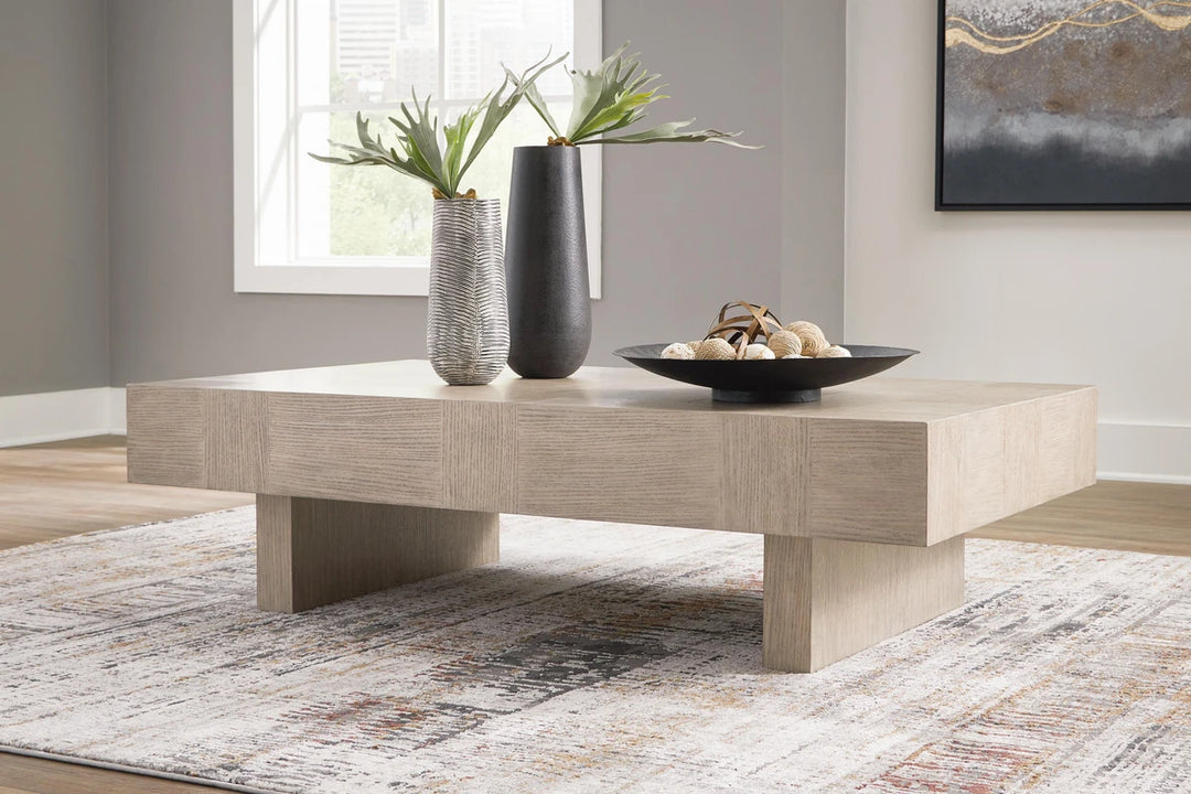 T922-1 Jorlaina Wooden Coffee Table - Light Greyish Brown | Signature Design By Ashley