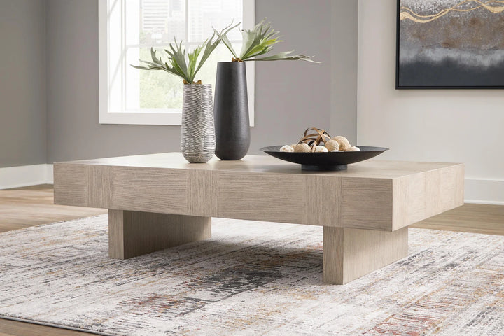 T922-1 Jorlaina Wooden Coffee Table - Light Greyish Brown | Signature Design By Ashley